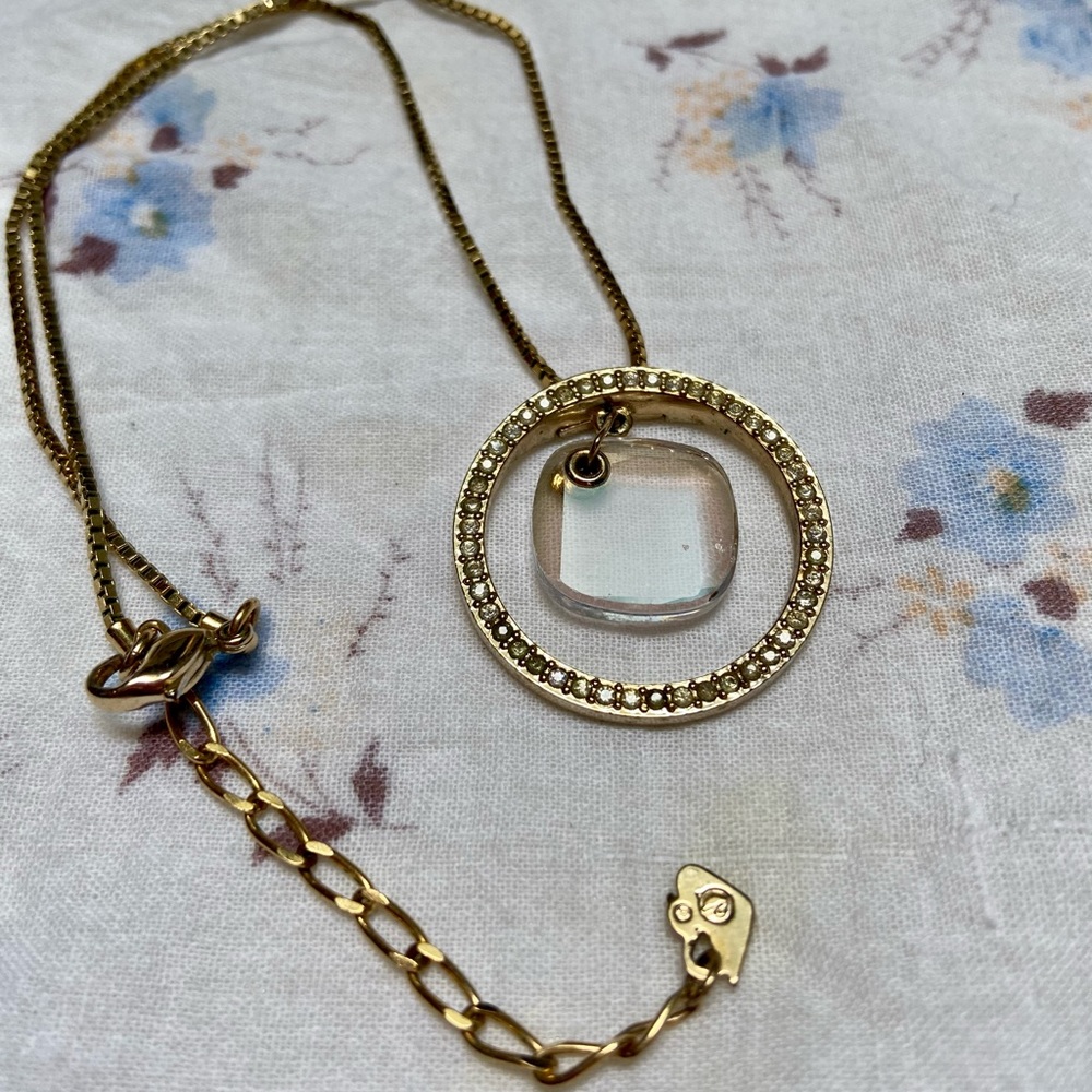 Swarovski Sparkling Dance Gold Necklace